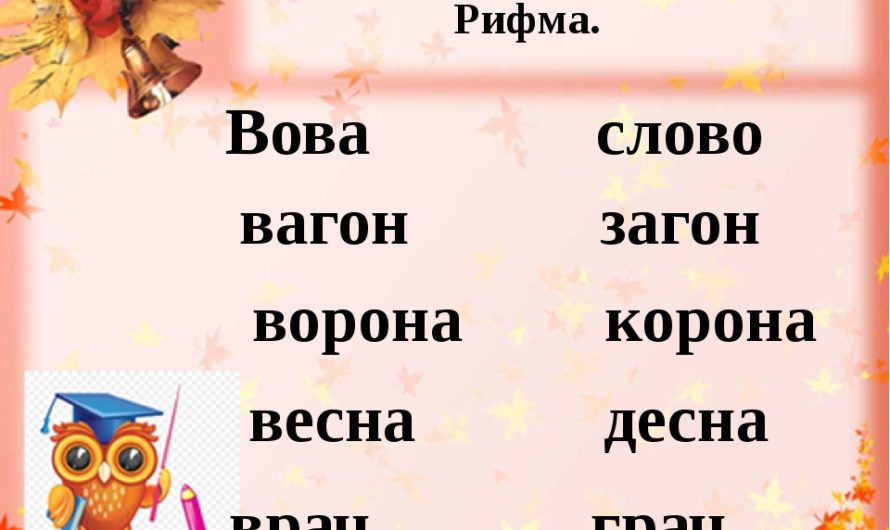 Рифма имени Вова